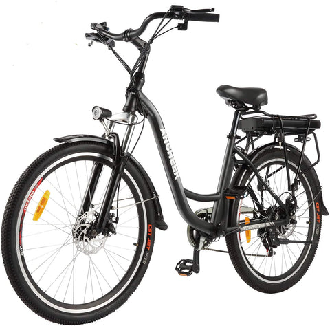 ANCHEER 26" Electric City Bike Dual Brakes Alloy Electric Bicycle