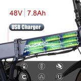 Model AM003421, 18 Inch Electric Bicycle, Electric Folding Bicycle, Equipped With 48V/7.8 Ah Lithium Ion Battery